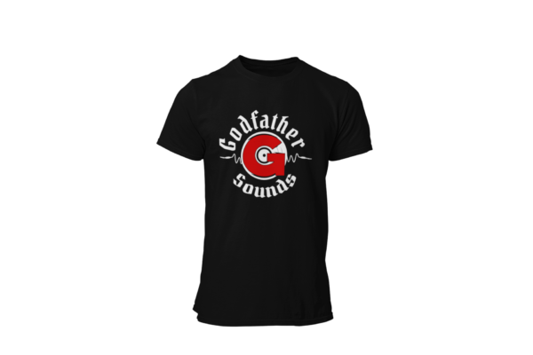 Black T-shirt with Red logo